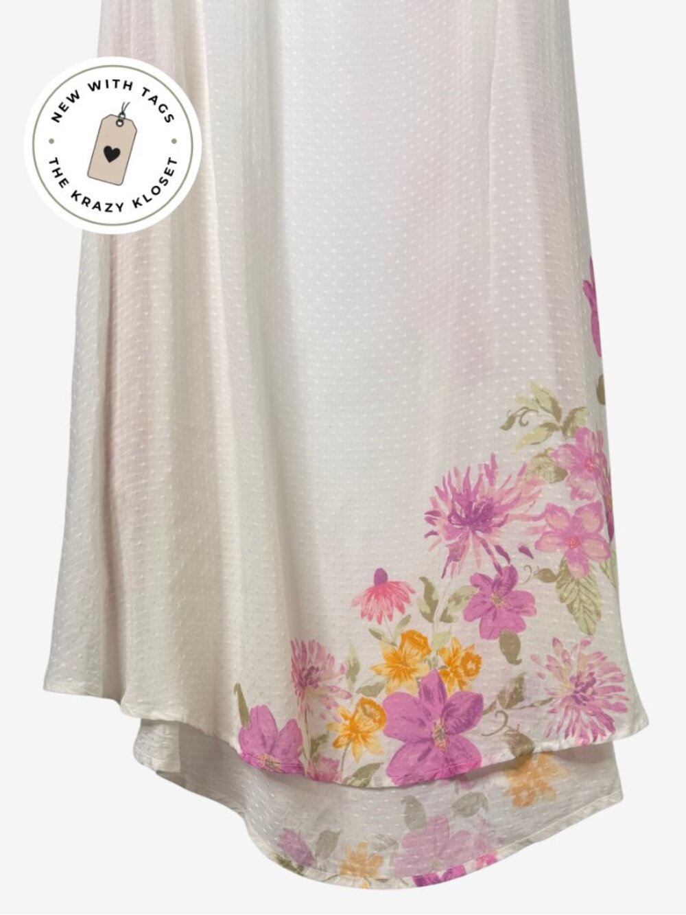 Free People Spring Soiree Midi Lace Trim Slip Floral Spring Combo XS NWT - Picture 4 of 14